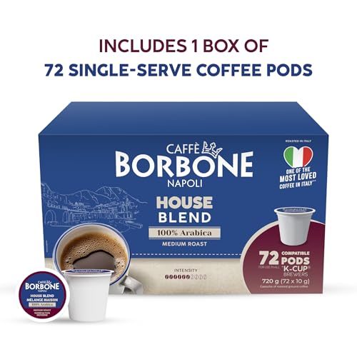 Caffe Borbone House Blend Coffee - Medium Roast, 100% Arabica, Rich and Smooth Taste for Coffee Lovers
| Caffe Borbone